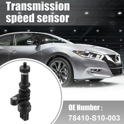 Transmission Speed Sensor for Honda (78410-S10-003) 3 Pins Plastic Metal Black
