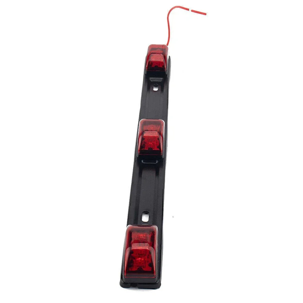 17" Red Bright LED ID Bar & 3 LED Marker Lights for Truck Trailer Bus