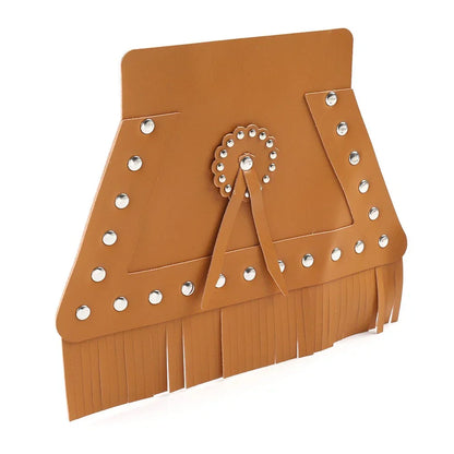 Orange PU Leather Rear Fender Mud Flap Cover for Harley