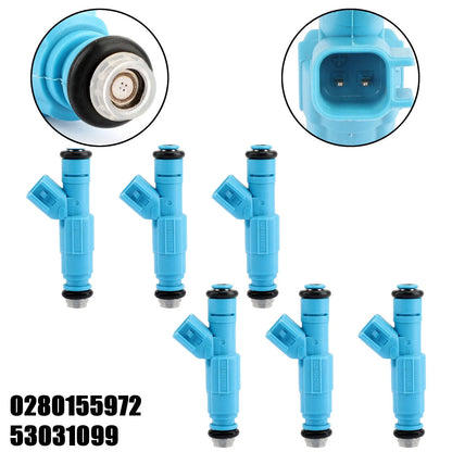6PCS Fuel Injectors for 2002-2003 Jeep Liberty, Dodge Ram 1500 3.7L V6