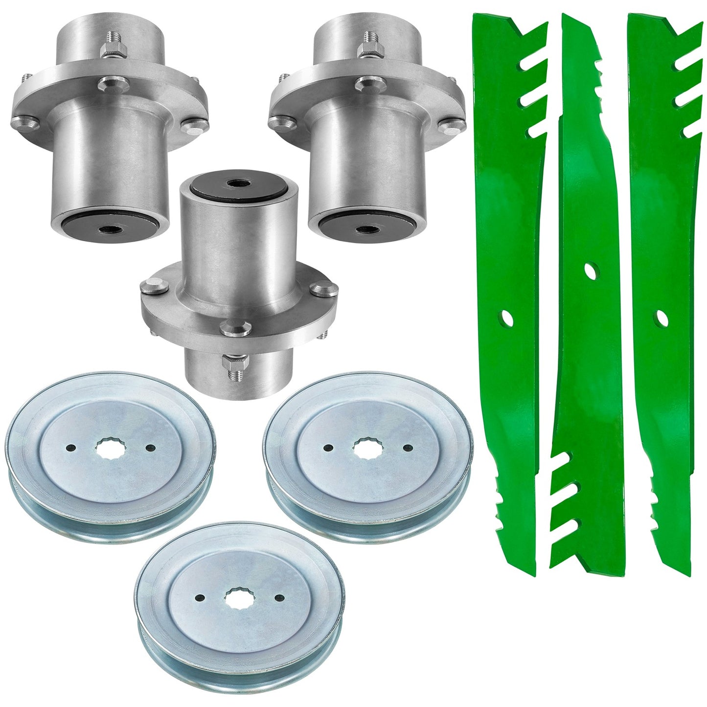 Deck Spindle Pulley Blade Replacement for Hustler FasTrak SDX Raptor (2011–2019)