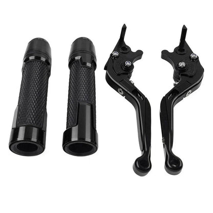 Fold Extendable Brake Clutch Levers & Handlebar Grips for Suzuki DL1000 (2002-2023)