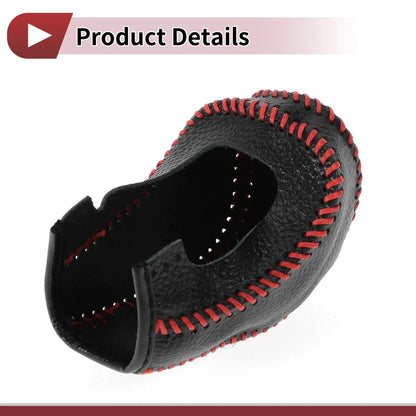Car Gear Shift Knob Cover for Hyundai Accent (2018-2022) - Pebbled Black Red