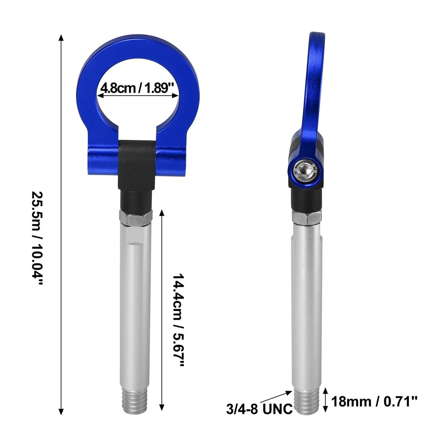 Blue Aluminum Alloy Round Front Rear Bumper Tow Hook Screw for Lexus IS (2006-2013)