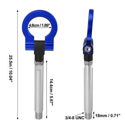 Blue Aluminum Alloy Round Front Rear Bumper Tow Hook Screw for Lexus IS (2006-2013)