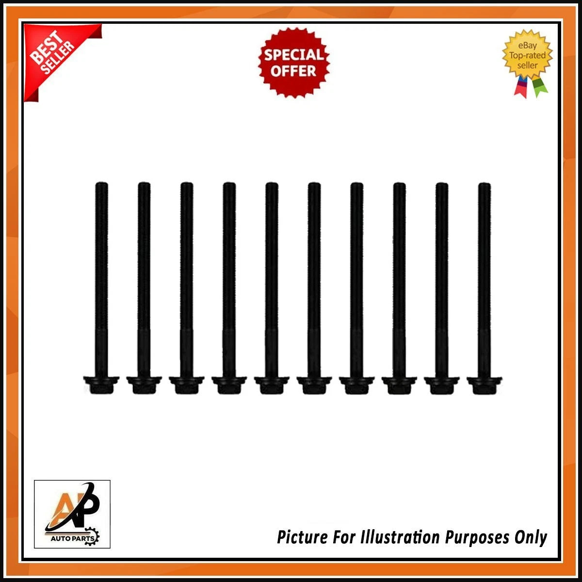 Cylinder Head Bolt Set Replacement for Ford Transit Custom 2.0D (2013–2023)