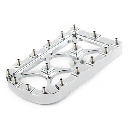 CNC Chrome MX Style Large Brake Pedal Pad Cover for Harley Electra Glide, Softail