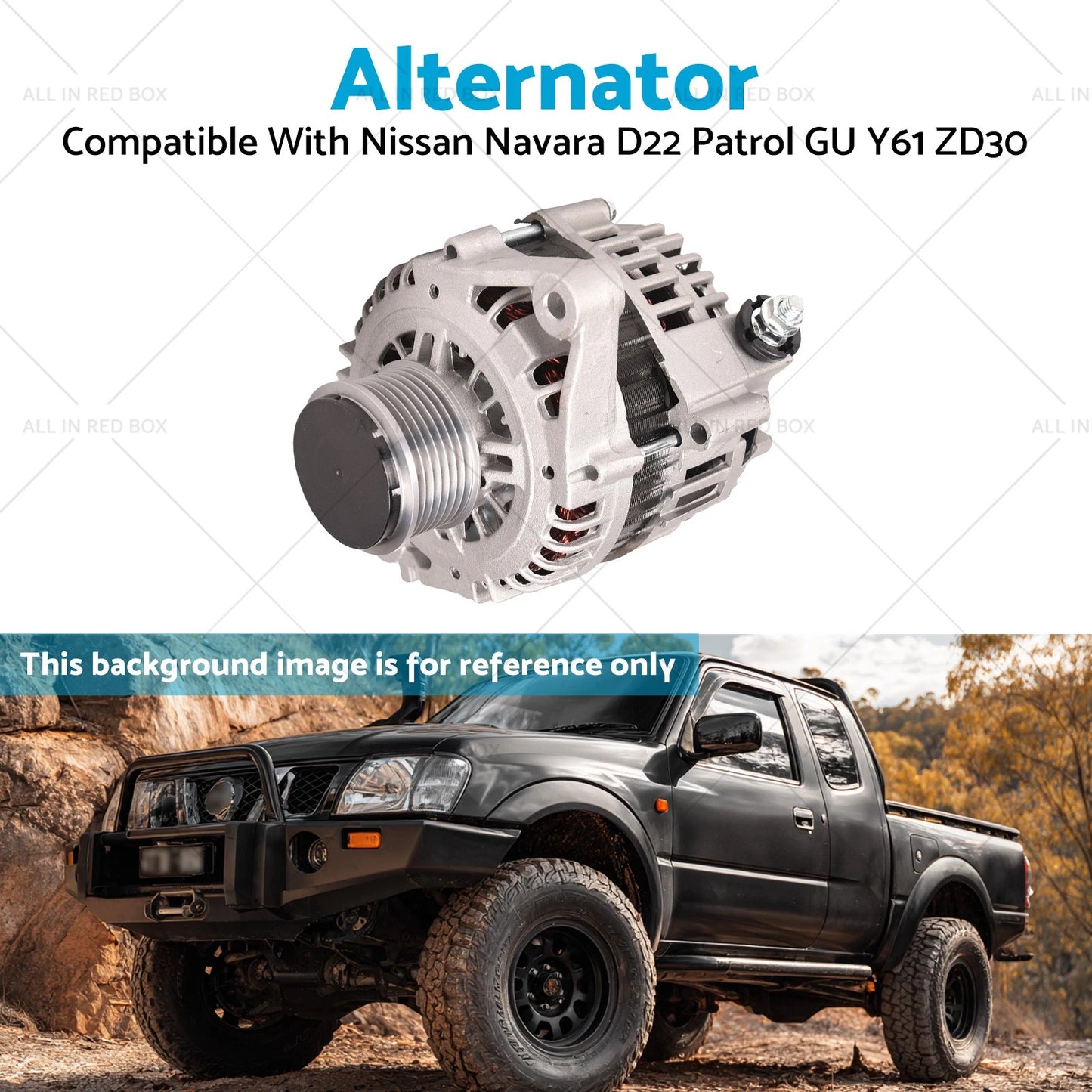 90A 12V Alternator for Nissan GU Patrol Y61, Navara D22, Terrano R50 (2000-2007)