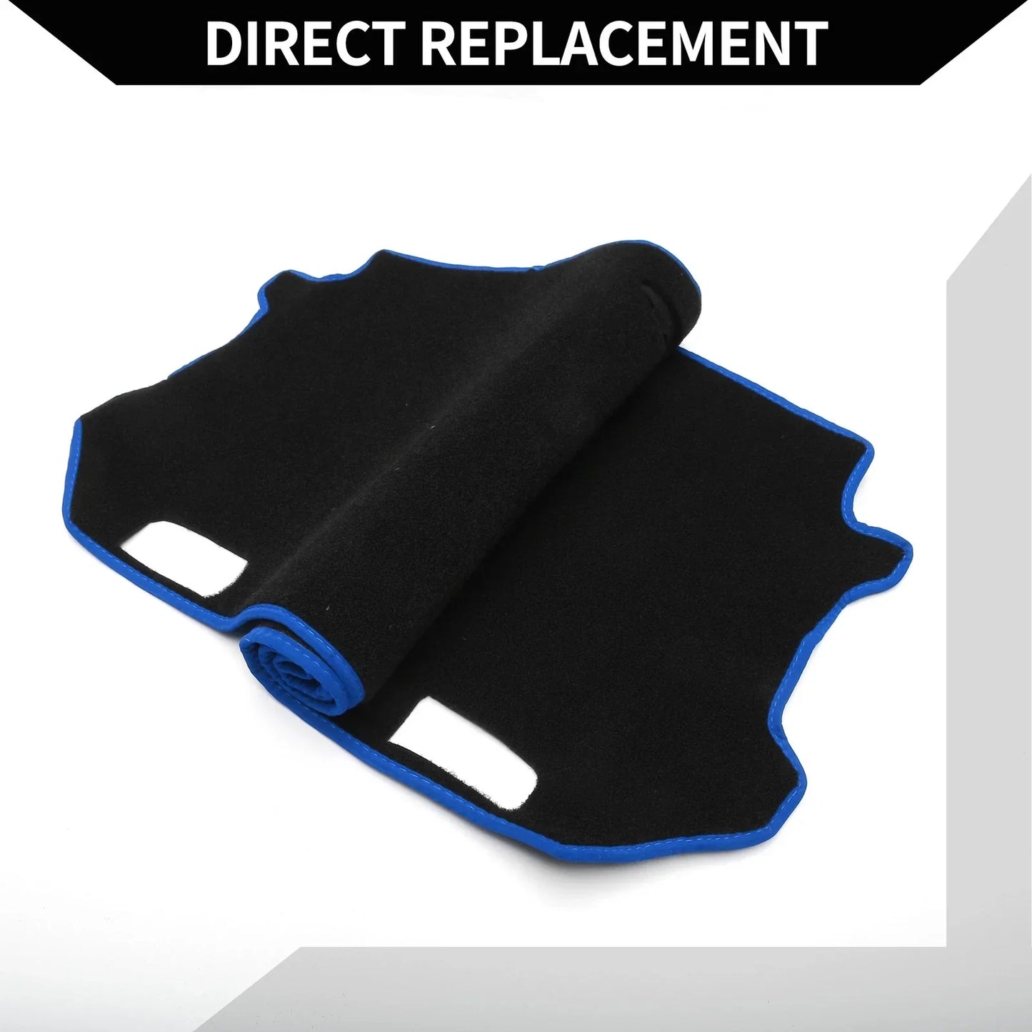 Dashboard Cover Mat for Honda Fit Shuttle GK8 (2015-2022) Black Blue Set
