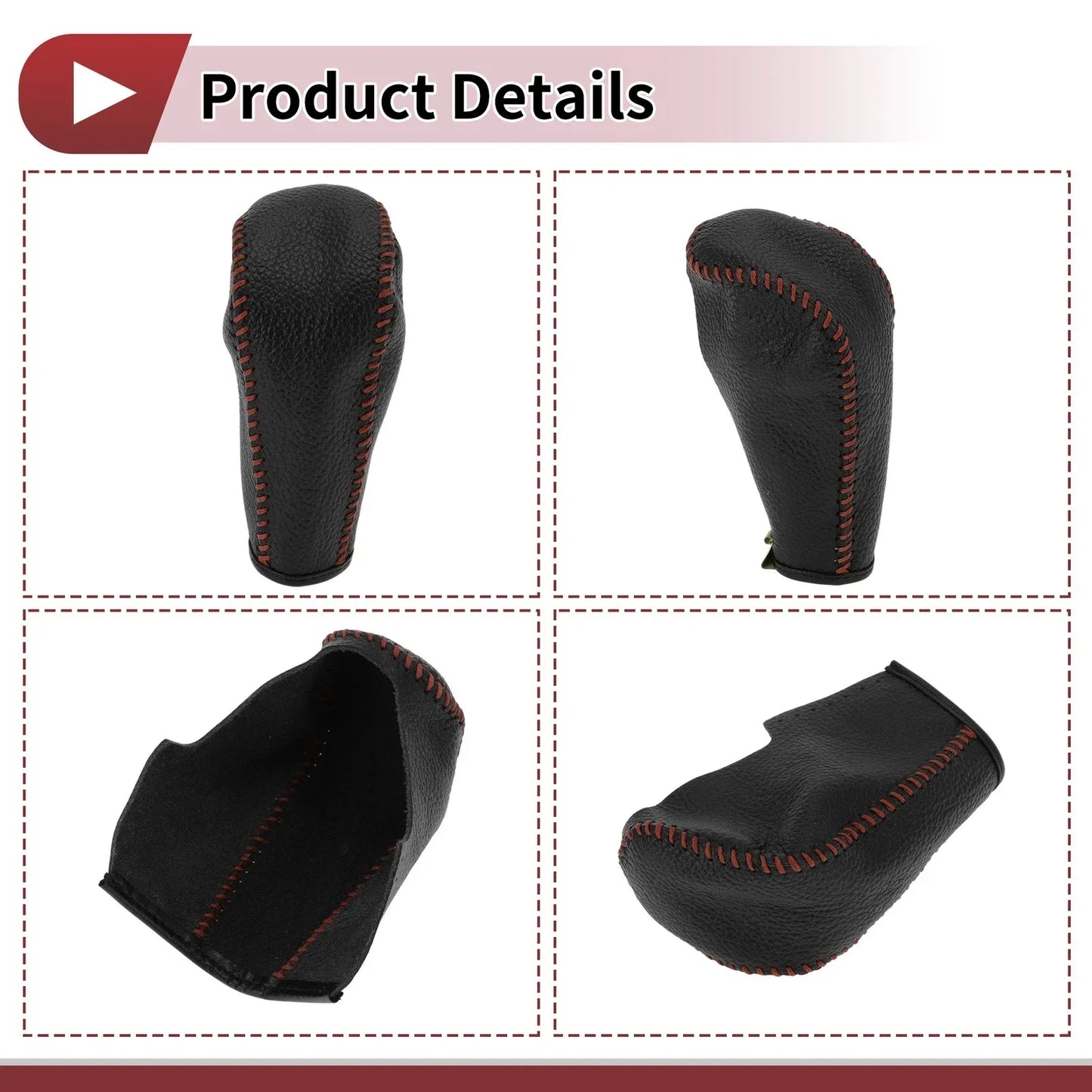 Gear Shift Knob Cover for BMW 3 Series E90 (2004-2012) Black Brown