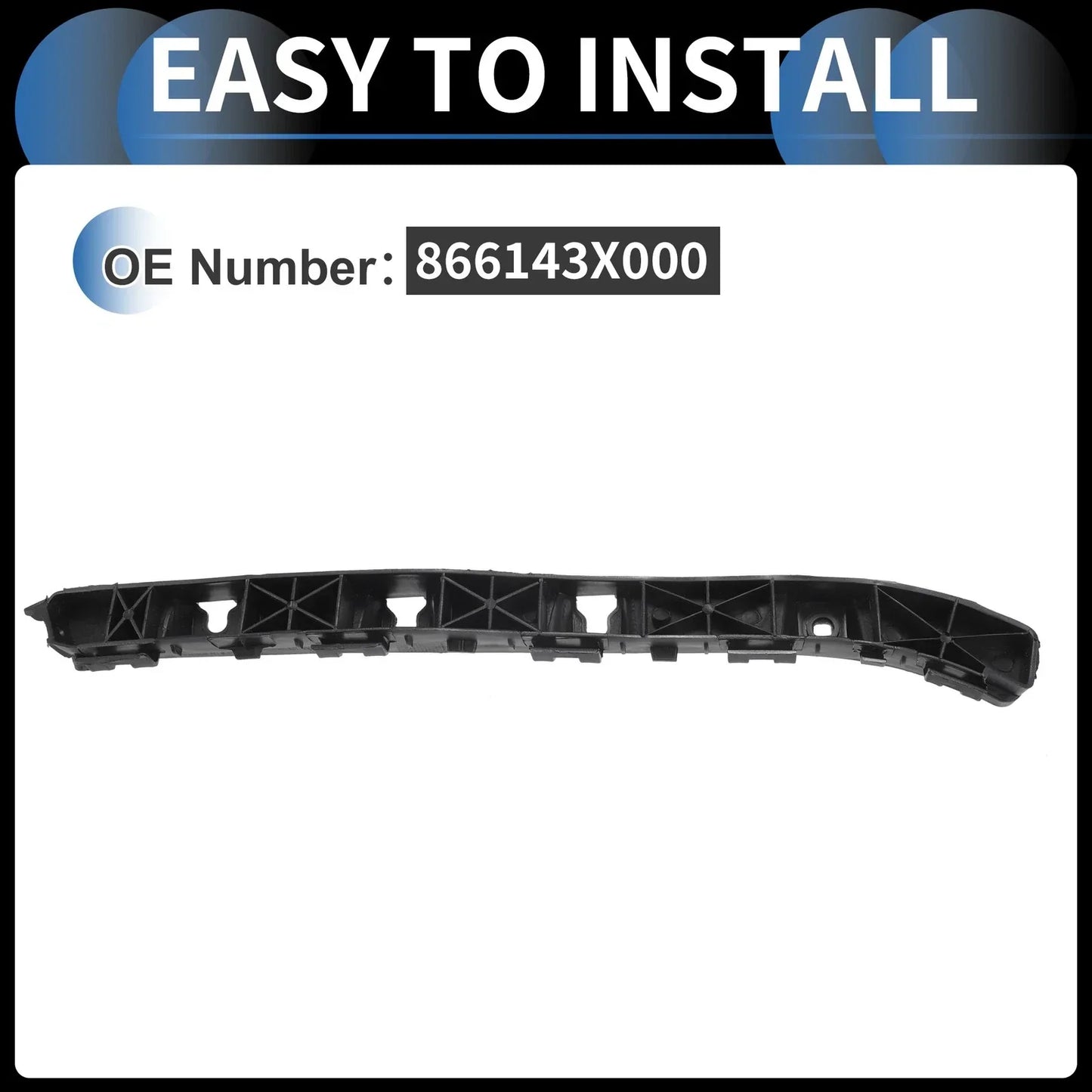 Right Rear Bumper Retainer Bracket for Hyundai Elantra (2011-2016)