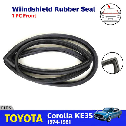 Front Windshield Rubber Seal Weatherstrip Fits Toyota Corolla KE35 1974-81