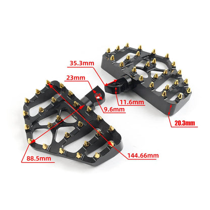 Wide MX Style Foot Pegs for Harley Touring Sportster Softail Dyna