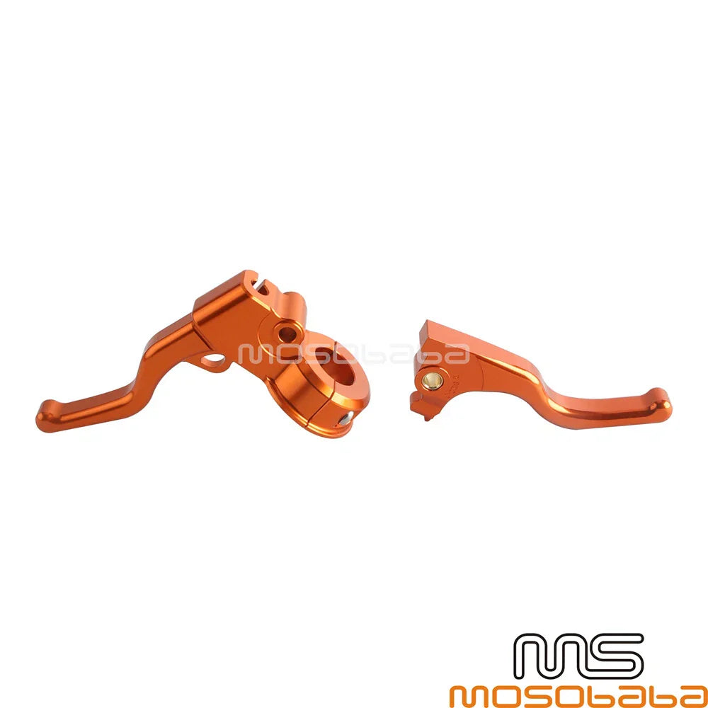 Orange Handlebar Hand Brake Clutch Lever Kit for Harley Iron 883 Roadster (2014-2022)