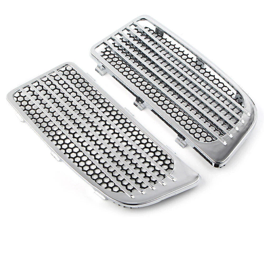Chrome Lower Fairing Radiator Grills for Harley Touring (2014-2020)