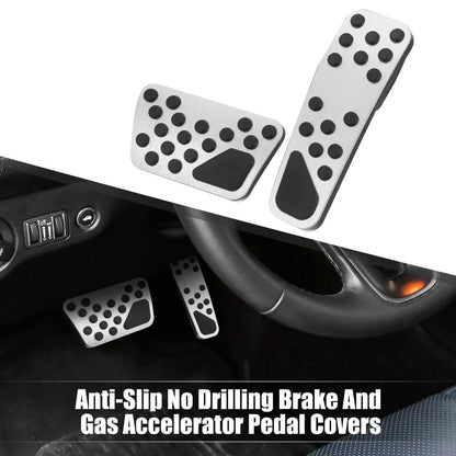 Brake & Gas Accelerator Pedal Covers Kit for Dodge Chrysler