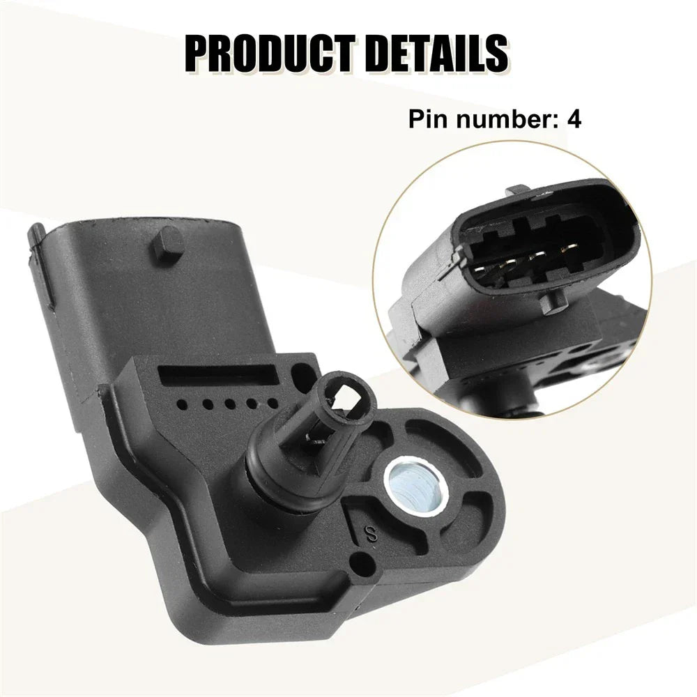 Boost Pressure Sensor for Fiat Opel Saab Renault Honda Ford GMC Chevrolet Nissan