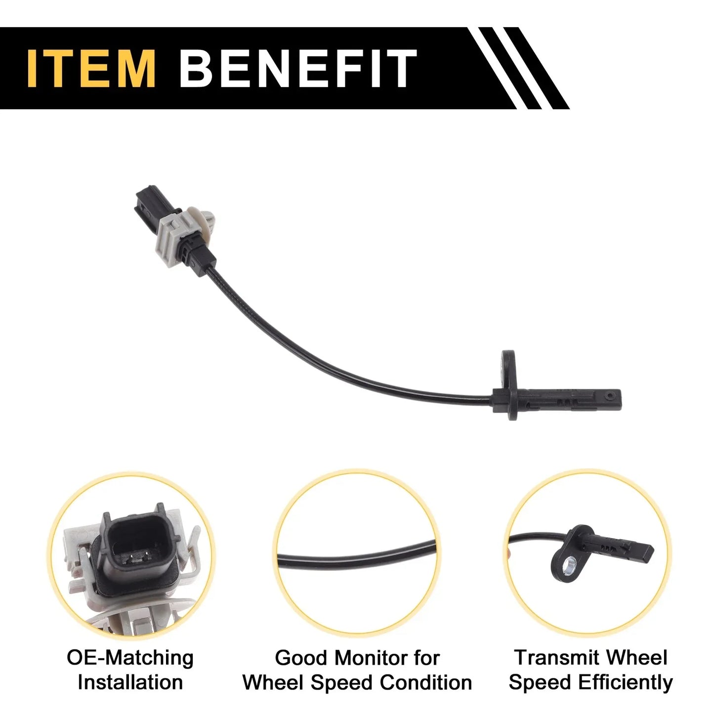ABS Wheel Speed Sensor for Honda Elysion (2004-2015) - 1 x Left/Right Rear
