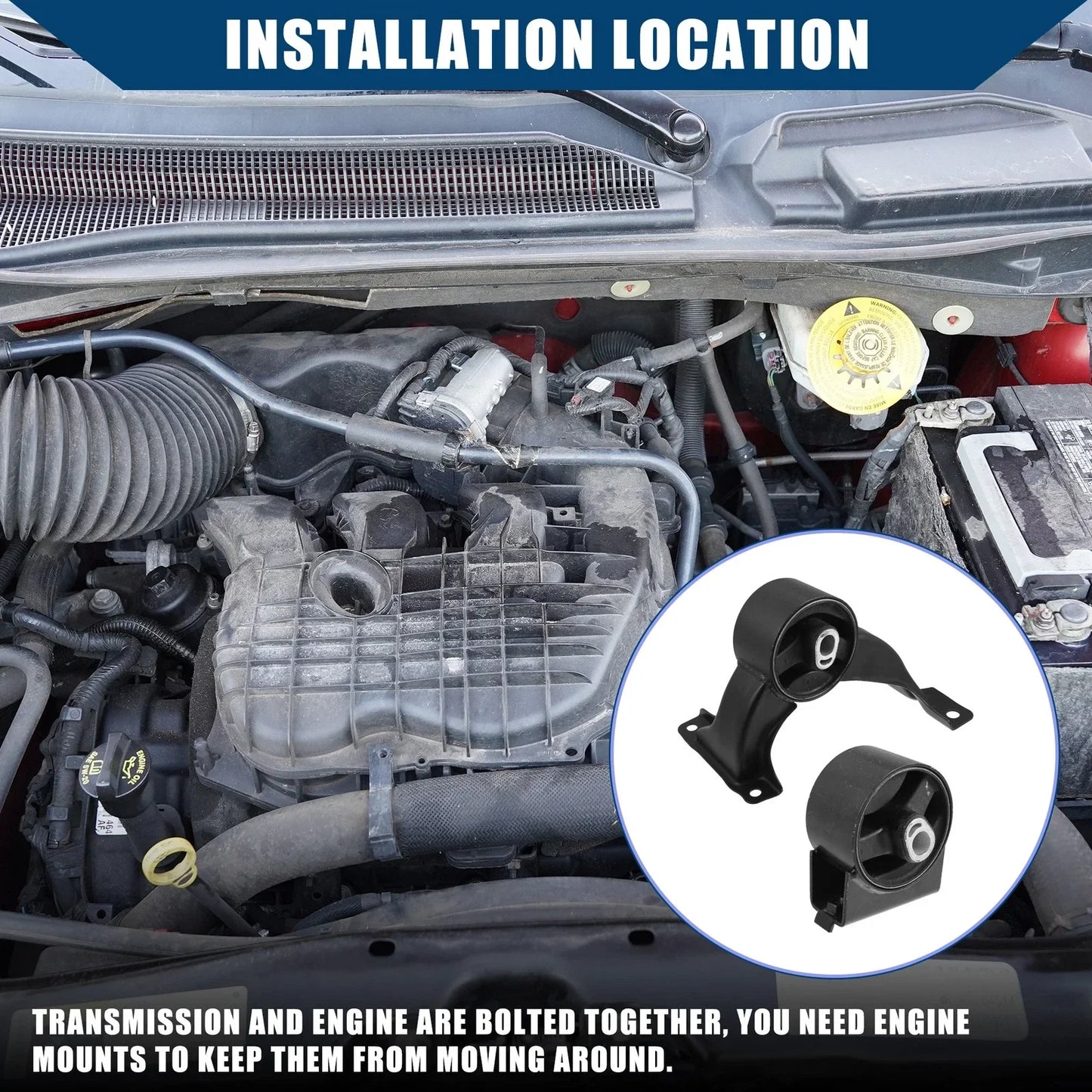Engine Motor Mount for Dodge Grand Caravan (2011-2017)