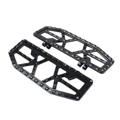 Black Rider Driver Floorboards Foot Pegs for Harley Electra Glide