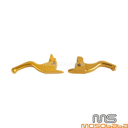 Gold Brake & Clutch Hand Lever Set for Harley Softail Fat Boy (2017)