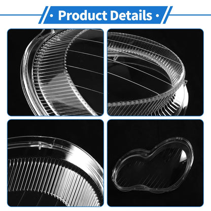 Car Front Right Headlight Lens Cover for Mercedes-Benz C-Class (2001-2017)