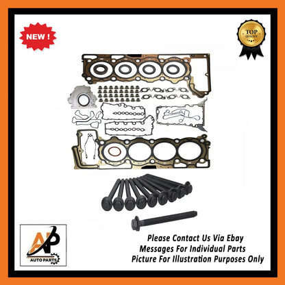 Engine Gasket Set and Head Bolts Kit for Jaguar Land Rover 4.4 Diesel (448DT) (2010–2019)