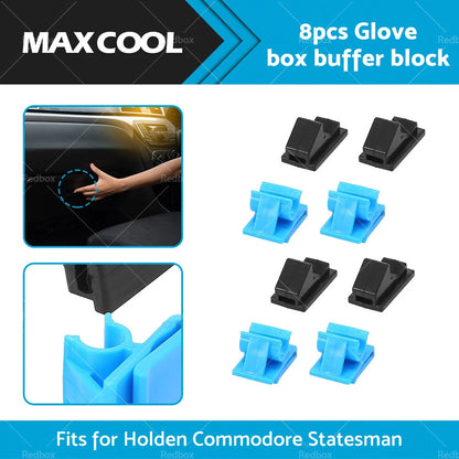 8 x Glove Box Hinge Clips & Bumpers for Holden Commodore VY VZ WK WL