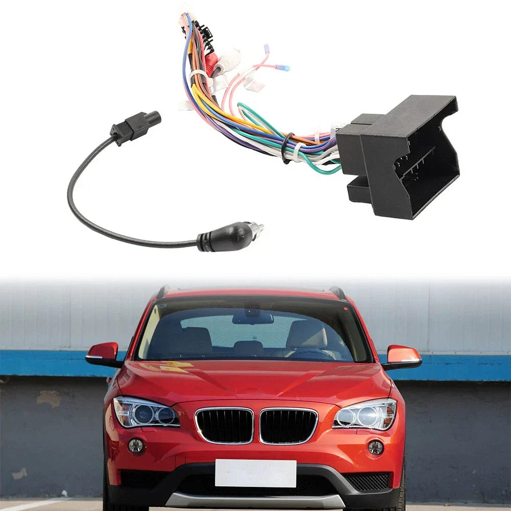 16Pin Stereo Radio Wiring Harness Power Cable for BMW 3 Series E90 X1 E84 (2007-2013)