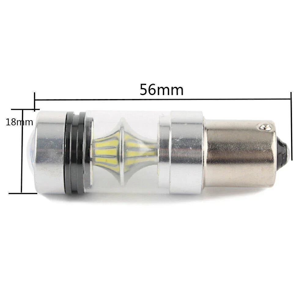 100W 1156 S25 P21W BA15S LED Backup Light for Car Reverse Bulb