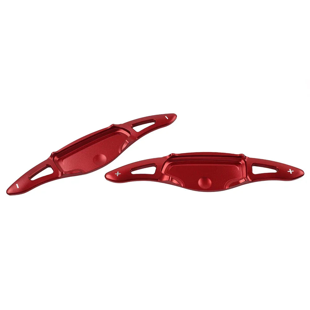 Red Aluminum Steering Wheel Paddle Shifter Extensions for Kia Stinger (18-23)