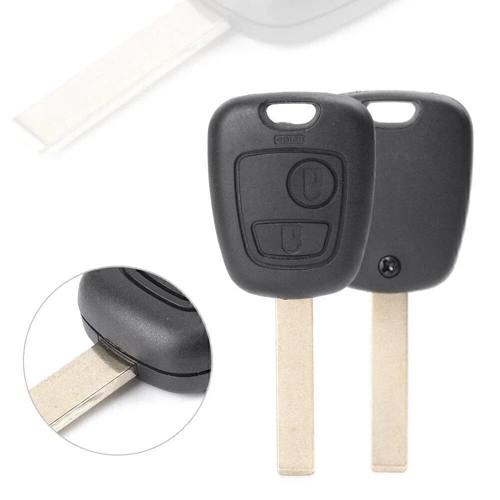 Button Smart Key Fob Shell Cover for Peugeot 206 307 (2000-2007)