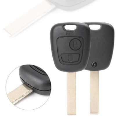 Button Smart Key Fob Shell Cover for Peugeot 206 307 (2000-2007)
