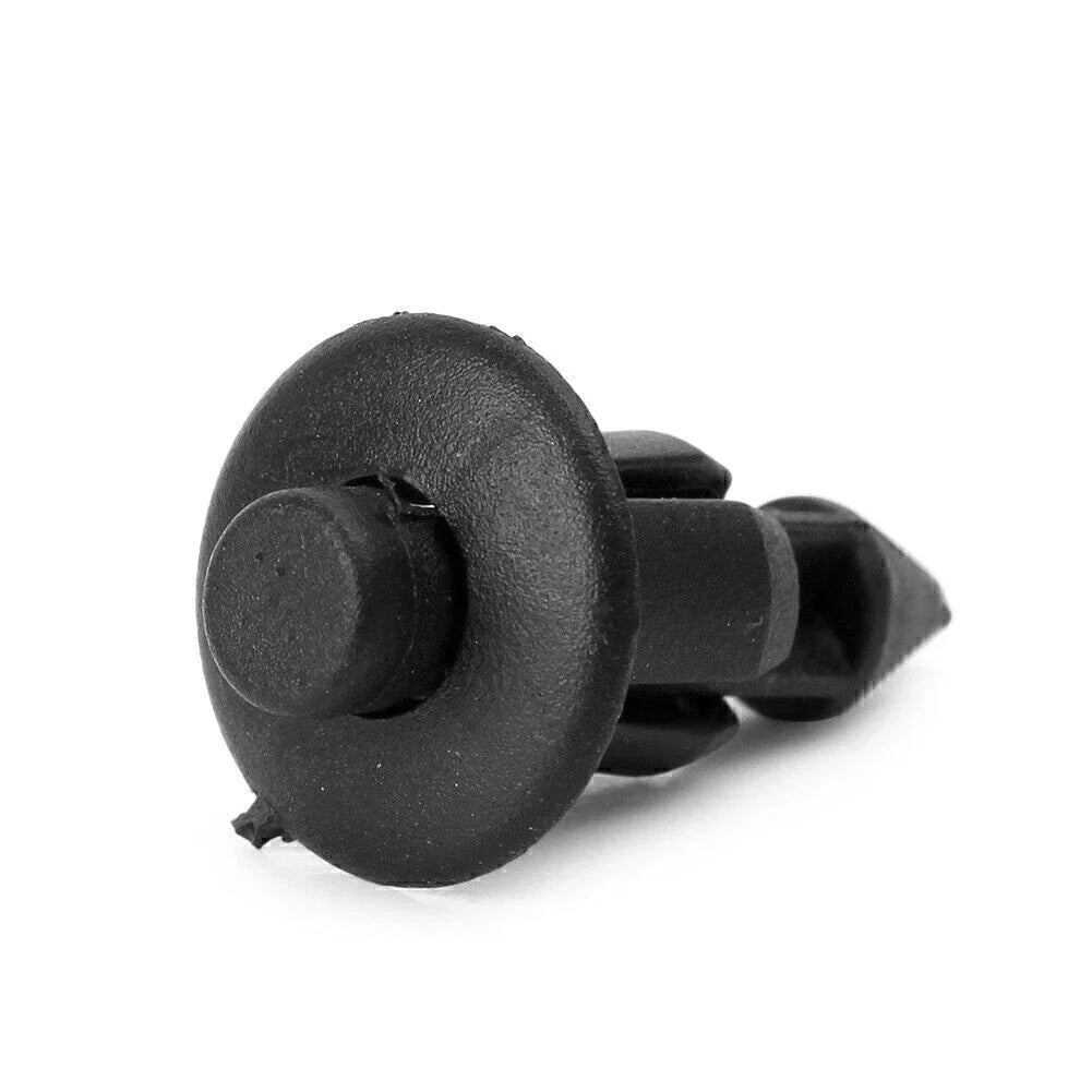 6mm Plastic Push Rivets Fastener Pin Clips for ATV - 100 Pcs