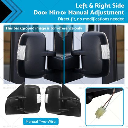 Manual Adjustment Left & Right Side Door Mirror for LDV V80 (2013 - Present)