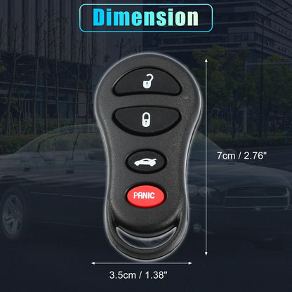 Keyless Entry Remote Key Shell Cover for Jeep & Dodge