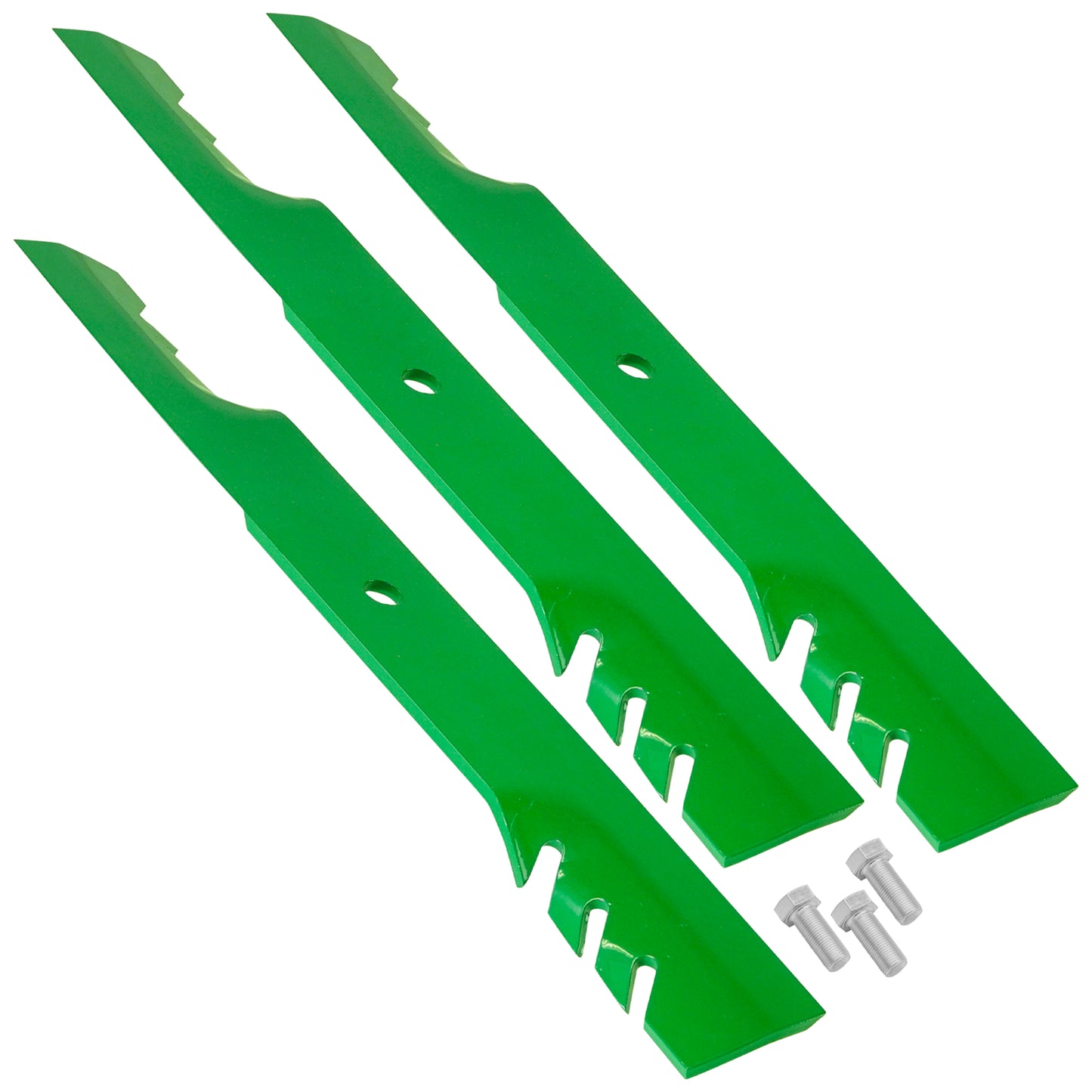 Deck Blades w Bolts for Bad Boy Outlaw Rebel Renegade Rogue Revolt Stand-On (61in)