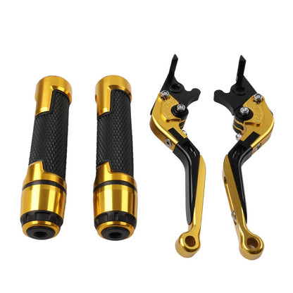 Gold Extendable Brake Clutch Levers Grip Set for BMW S1000R S1000RR (2010-2023)