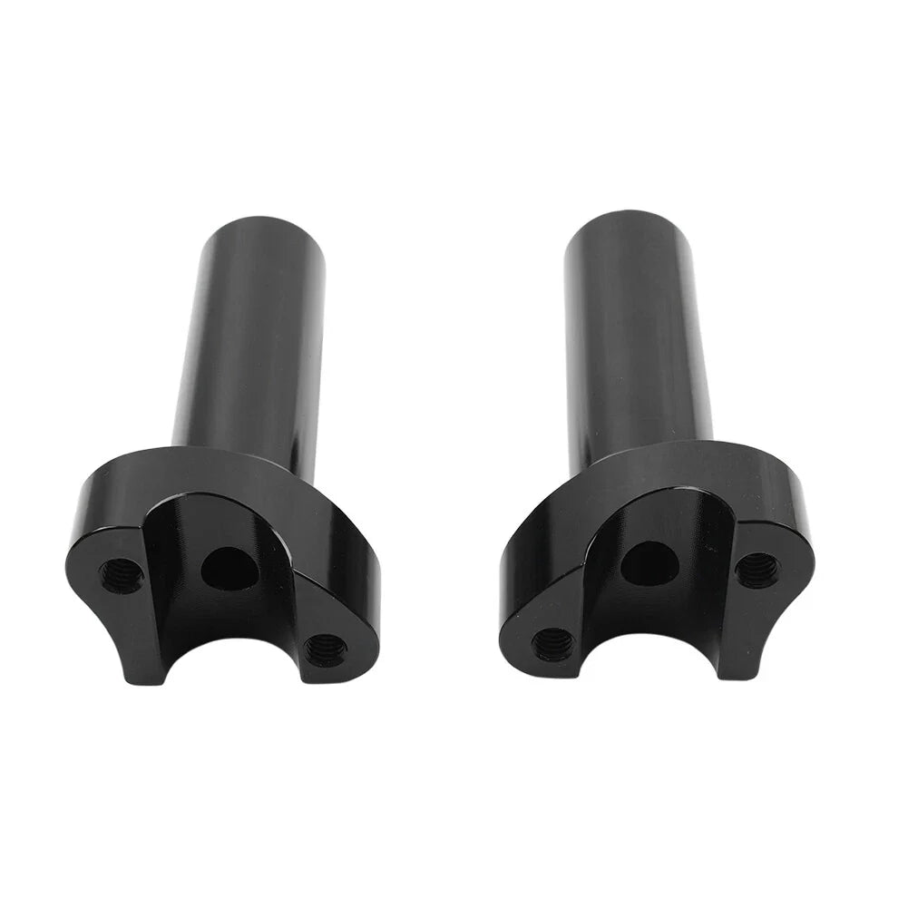 4.5" Black Straight Handlebar Risers for Harley Dyna Sportster Softail