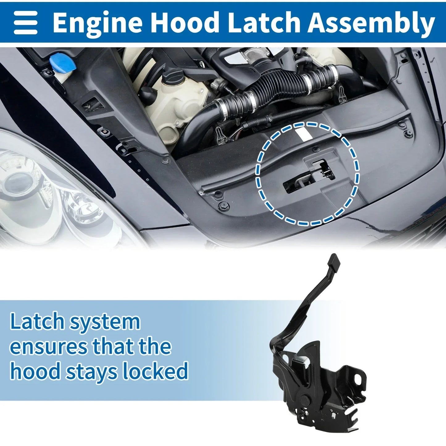Hood Latch Assembly for Honda Fit (2015-2020) 1 x Pcs