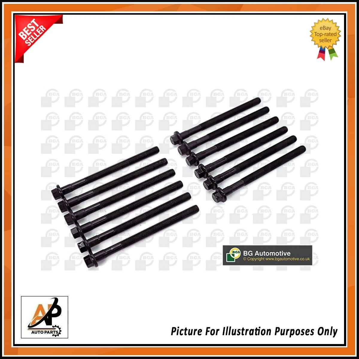 Cylinder Head Bolts Set OEM Replacement for Ford Renault Volvo 2.5 (2001–2008)