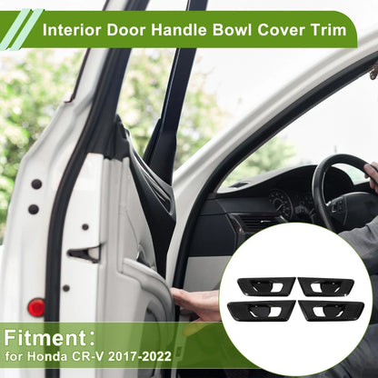 Interior Door Handle Bowl Cover Trim for Honda CR-V (2017-2022) - 4 Pcs