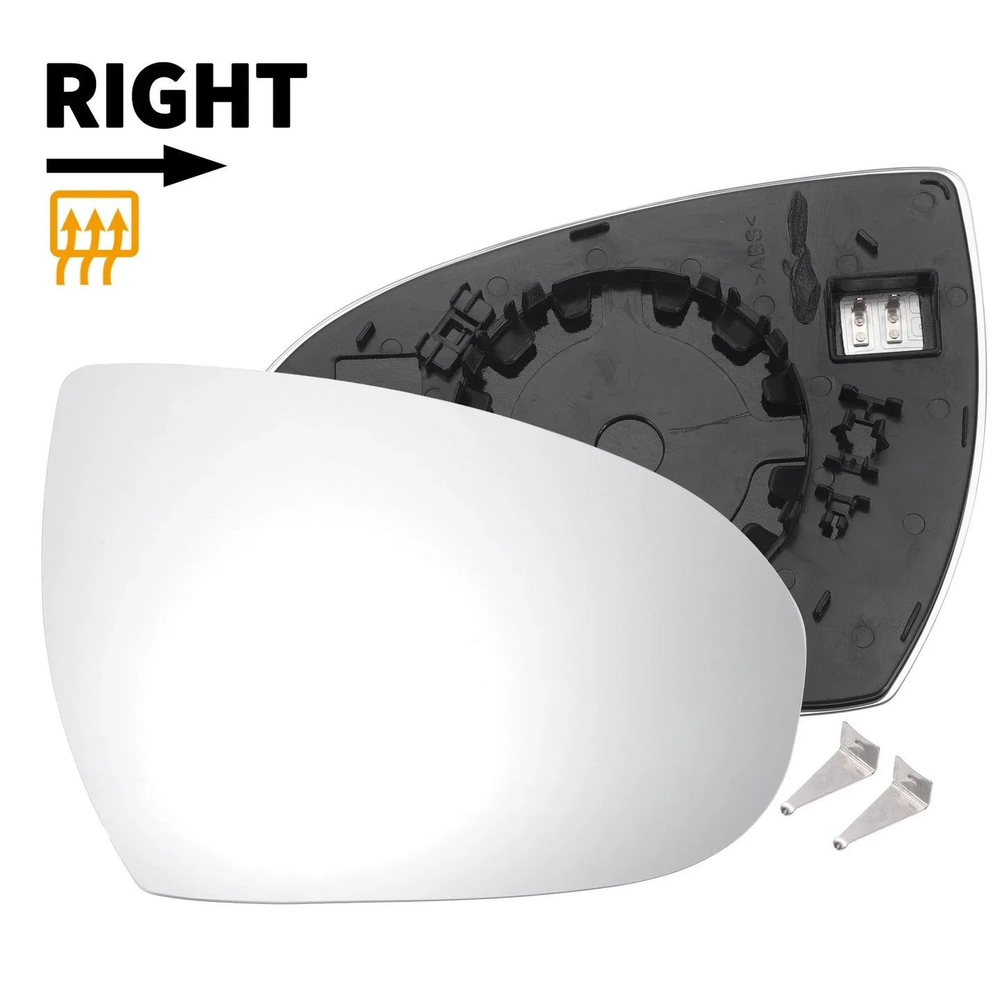 Right Side Heated White Mirror Glass for Hyundai Tucson (2015-2020)