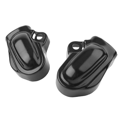 Black Bar & Shield Rear Axle Covers for Harley V-Rod VRSC Muscle (2002-2017)
