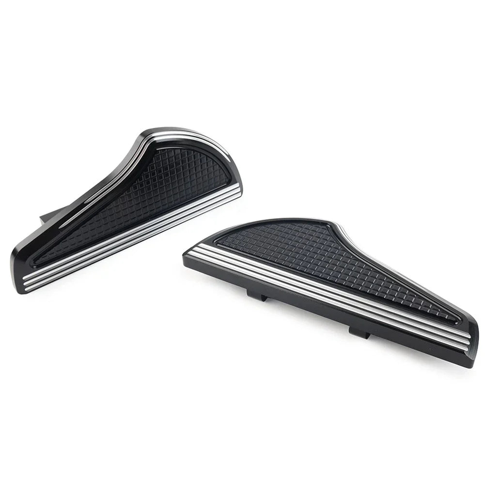 Rear Passenger Floorboards for Harley Touring (1993-2023) Black Aluminum