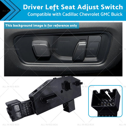 Driver Left Seat Adjust Switch for Cadillac Chevrolet GMC (2000-2005)