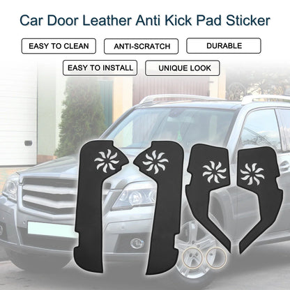 Car Door Leather Anti-Kick Pad Sticker for Mercedes-Benz GLK300 (2008-2015)