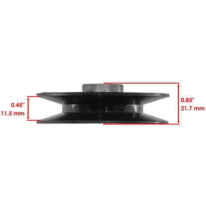 Caltric Drive Belt Idler Pulley Replacement for John Deere AM115460 (50–52")