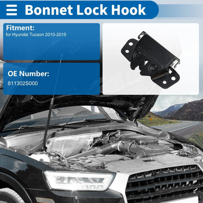 Hood Latch Assembly for Hyundai Tucson (2010-2015) 1 x Quality Replacement