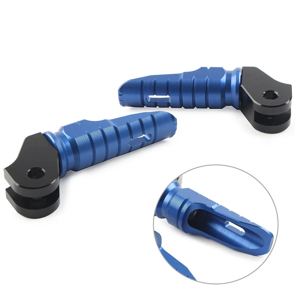 CNC Front Foot Pegs Pedal Blue for T100 T120 (2016-2022)